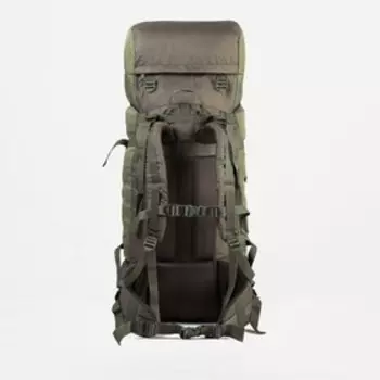 Рюкзак туристический, 100 л, отдел на шнурке, наружный карман, 2 боковых кармана, цвет зелёный