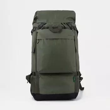 Рюкзак туристический, 40 л, отдел на стяжке шнурком, 3 наружных кармана, Huntsman, цвет хаки