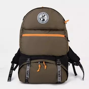 Рюкзак туристический, 55 л, отдел на молнии, 2 наружных кармана, цвет хаки