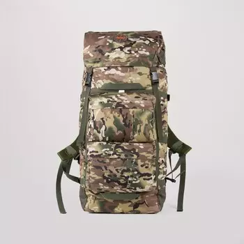 Рюкзак туристический, 80 л, отдел на молнии,3 наружных кармана, цвет камуфляж