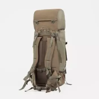 Рюкзак туристический, 90 л, отдел на шнурке, наружный карман, 2 боковых кармана, цвет зелёный