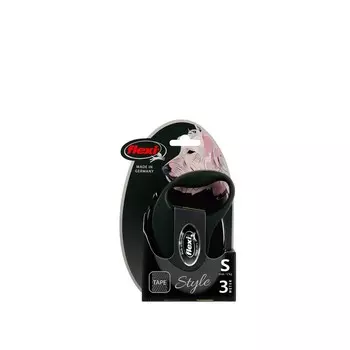 Рулетка Flexi Safari S (до 12 кг) 3 м трос, серый/черный