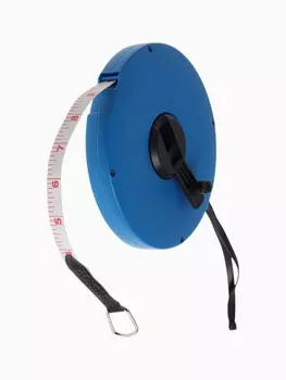 Рулетка геодезическая ЛОМ, ПВХ лента, 30 м 12.5 мм