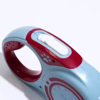 Рулетка "Гонка", 5 м, вес животного до 25 кг, бордово-голубая