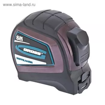 Рулетка GROSS Doppelhaken, 8 м 25 мм, двухсторонний зацеп, нейлоновая, двухсторонняя шкала