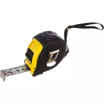 Рулетка ЭНКОР 14207, обрезиненный корпус, стальная лента, 5 м х 19 мм