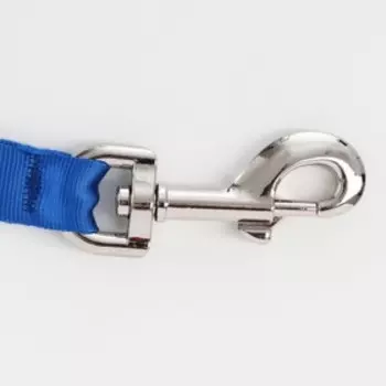 Рулетка "Пижон" светоотражающая, 8 м, до 50 кг, трос, прорезиненная ручка, голубая