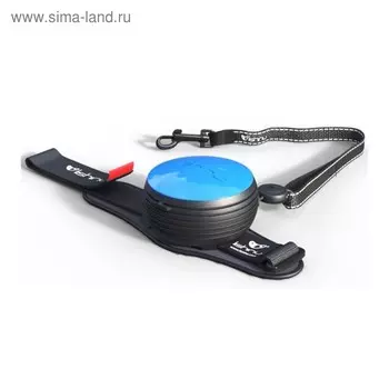 Рулетка-поводок Lishinu 2 Original, для бега, размер S, голубой