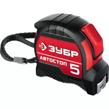 Рулетка ЗУБР 34052-05-19_z01, автостоп, 5 м х 19 мм