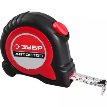 Рулетка ЗУБР 34052-08-25_z01, автостоп, 8 м х 25 мм