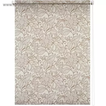 Рулонная штора «Ажур», 50 х 175 см, цвет коричневый