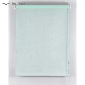 Рулонная штора Blackout, размер 140х160 см, имитация замши, цвет светло-зелёный