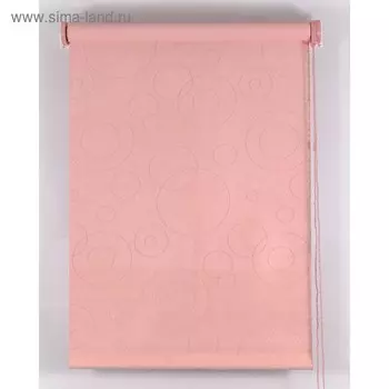 Рулонная штора Blackout, размер 200160 см, имитация замши, цвет розовый