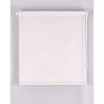 Рулонная штора Blackout, размер 200х160 см, имитация жаккарда «подсолнух», цвет белый