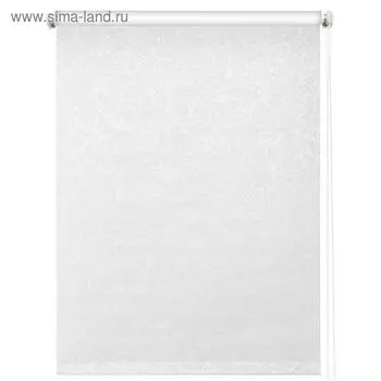 Рулонная штора блэкаут «Фрост», 61 х 175 см, цвет белый