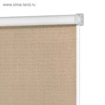 Рулонная штора блэкаут «Шалюр», 100x160 см, цвет коричневый