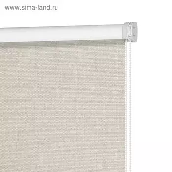 Рулонная штора блэкаут «Шалюр», 70x160 см, цвет бежевый