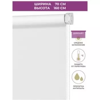 Рулонная штора Decofest «Апилера» Decofest «Мини», 70x160 см, цвет белый