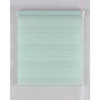 Рулонная штора «День и Ночь», размер 45х160 см, цвет светло-зелёный