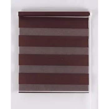 Рулонная штора «День и Ночь», размер 55160 см, цвет шоколад