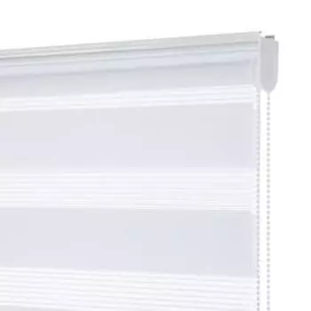 Рулонная штора день/ночь «Бейс», 160х180 см, цвет белый