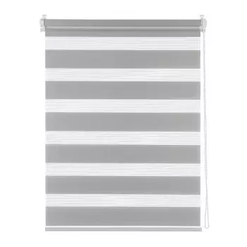 Рулонная штора день/ночь «Бейс», 40х160 см, цвет серый