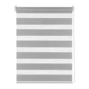 Рулонная штора день/ночь «Бейс», 80х160 см, цвет серый