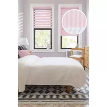 Миниролло «День-Ночь», 80х170 см, цвет розовый