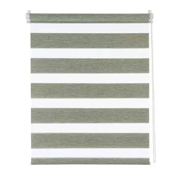 Рулонная штора день/ночь Decofest «Жаккард», 120х160 см, цвет изумрудный