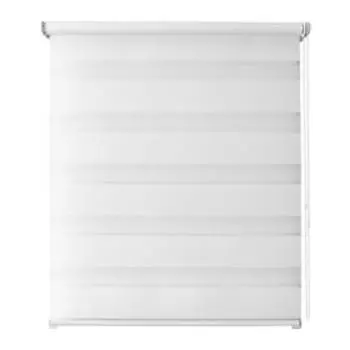 Рулонная штора день/ночь «Канзас», 61 х 160 см, цвет белый