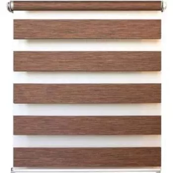 Рулонная штора день/ночь «Канзас», 72 х 160 см, цвет коричневый