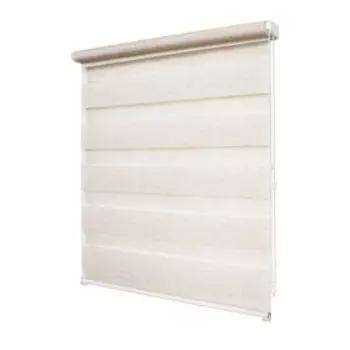 Рулонная штора день-ночь «Канзас», 85х160 см, цвет натуральный