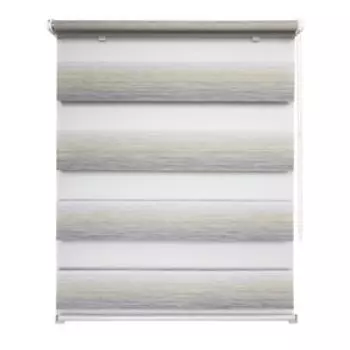 Рулонная штора день-ночь «Ливерпуль», 90х160 см, цвет серо-голубой