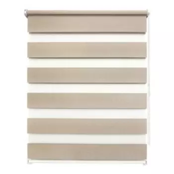Рулонная штора день-ночь «Сальса», 40х160 см, цвет песочный