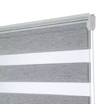 Рулонная штора день/ночь Decofest «Жаккард», 180х180 см, цвет графит