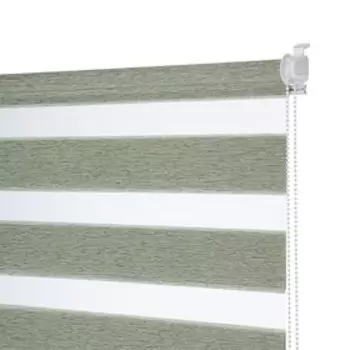 Рулонная штора день/ночь Decofest «Жаккард», 60х160 см, цвет изумрудный