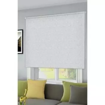 Рулонная штора «Имани», цвет серый, 37х160 см