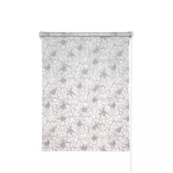 Рулонная штора «Экзотика», 80х175 см, цвет белый