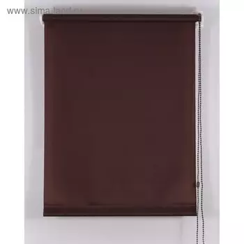 Рулонная штора «Комфортиссимо», 220х160 см, цвет шоколадный
