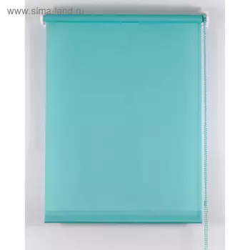 Рулонная штора «Комфортиссимо», 90х160 см, цвет морская волна