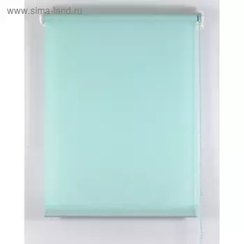 Рулонная штора «Комфортиссимо», размер 75х160 см, цвет светло-зелёный