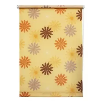 Рулонная штора «Космея», 50 х 175 см, цвет оранжевый