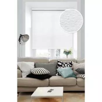 Рулонная штора «Морзе», цвет белый, 57х160 см