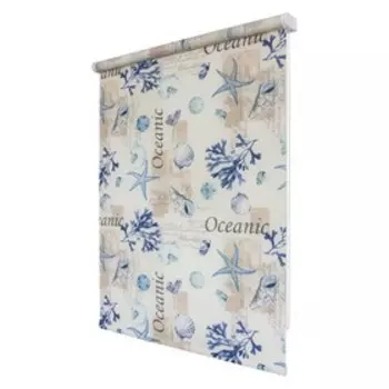 Рулонная штора «Океан», 140х175 см, цвет