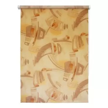 Рулонная штора «Петра», 80 х 175 см, цвет коричневый