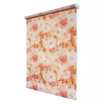 Рулонная штора «Пионы», 200х175 см, цвет розовый