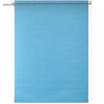 Рулонная штора «Плайн», 60 х 175 см, цвет голубой