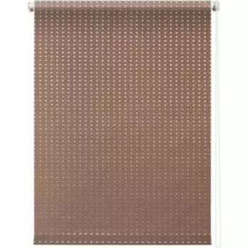 Рулонная штора «Плаза», 85 х 175 см, цвет коричневый