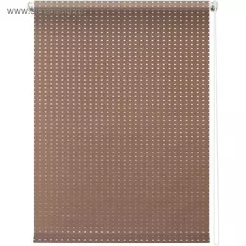 Рулонная штора «Плаза», 90 х 175 см, цвет коричневый