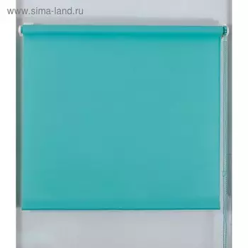 Рулонная штора «Простая MJ» 40х160 см, цвет морская волна